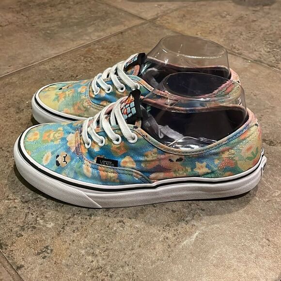 Vans X Nintendo Super Mario Bros Game Over Authentic Sneaker Shoes W7.5 M6 - Picture 10 of 12